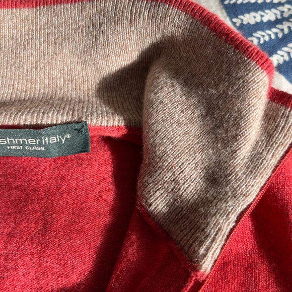 Cashmere blend (wool and silk) Italian quarter zip up - Picture 4 of 8